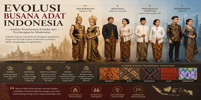 Evolusi Busana Adat Indonesia: Analisis Transformasi Estetika dari Era Kerajaan ke Modernitas